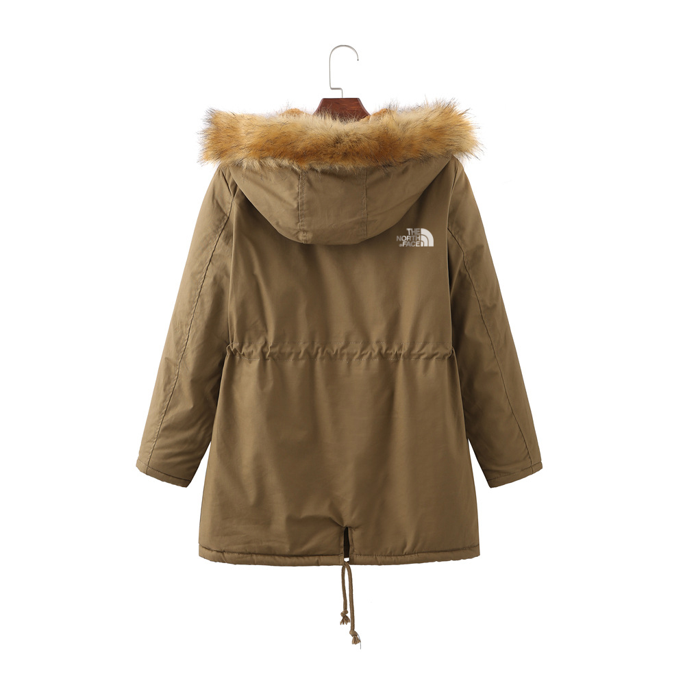 women's cotton coat hooded plus velvet autumn and winter large size cotton coat