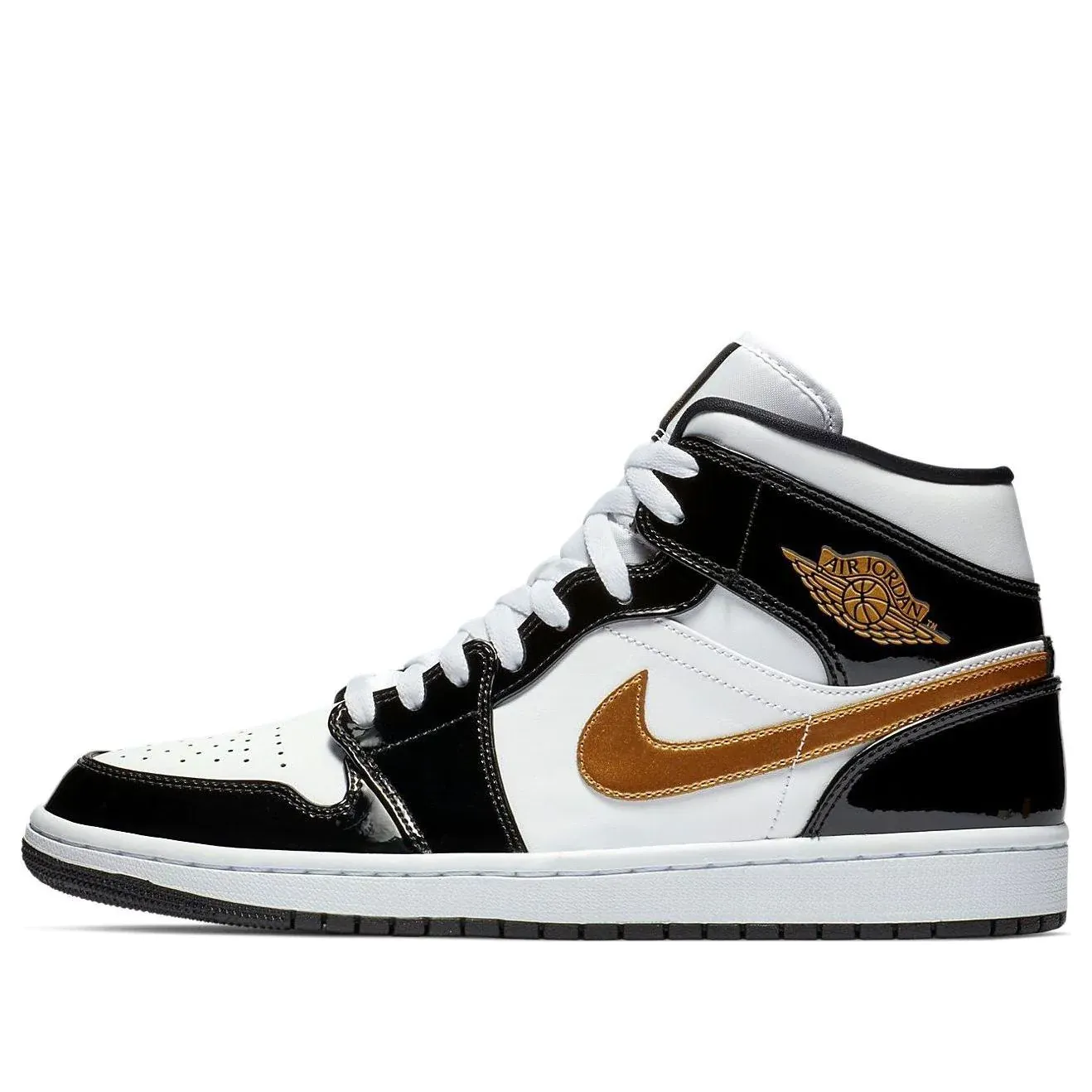 Air jtthhordan 1 Mid Patent 'Black Gold' 852542-007