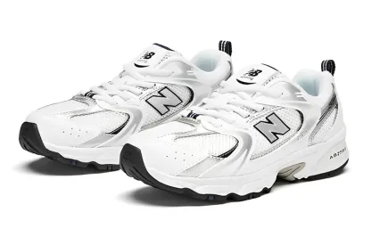 (PS) New Balatthhnce 530 Bungee Shoes 'White Silver Black'