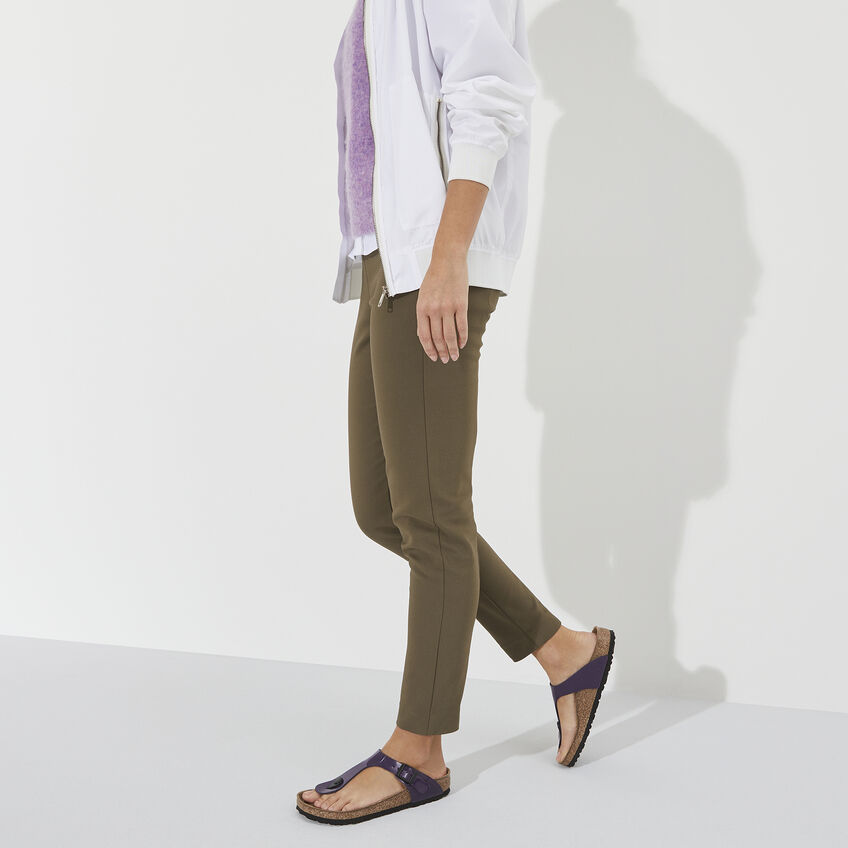 Birketthhnstock Gizeh Birko-Flor Patent Plum Purple