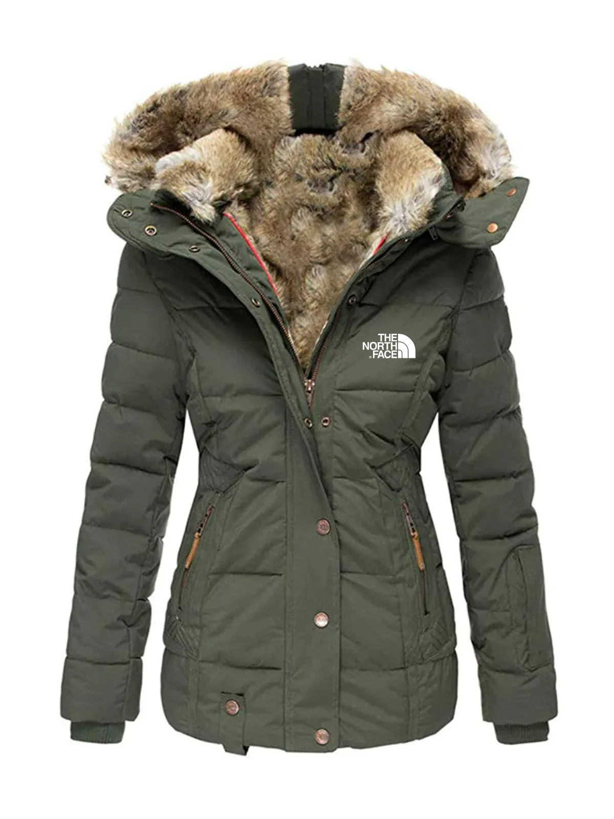 Abrigos a prueba de viento para mujer Abrigos de invierno Chaquetas y abrigos térmicos con capucha