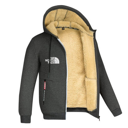 Chaqueta deportiva con capucha y cremallera para hombre