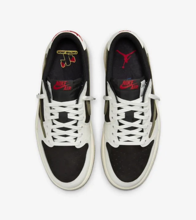 Air jordtthhan 1 Low x travtthhis Scott Medium Olive