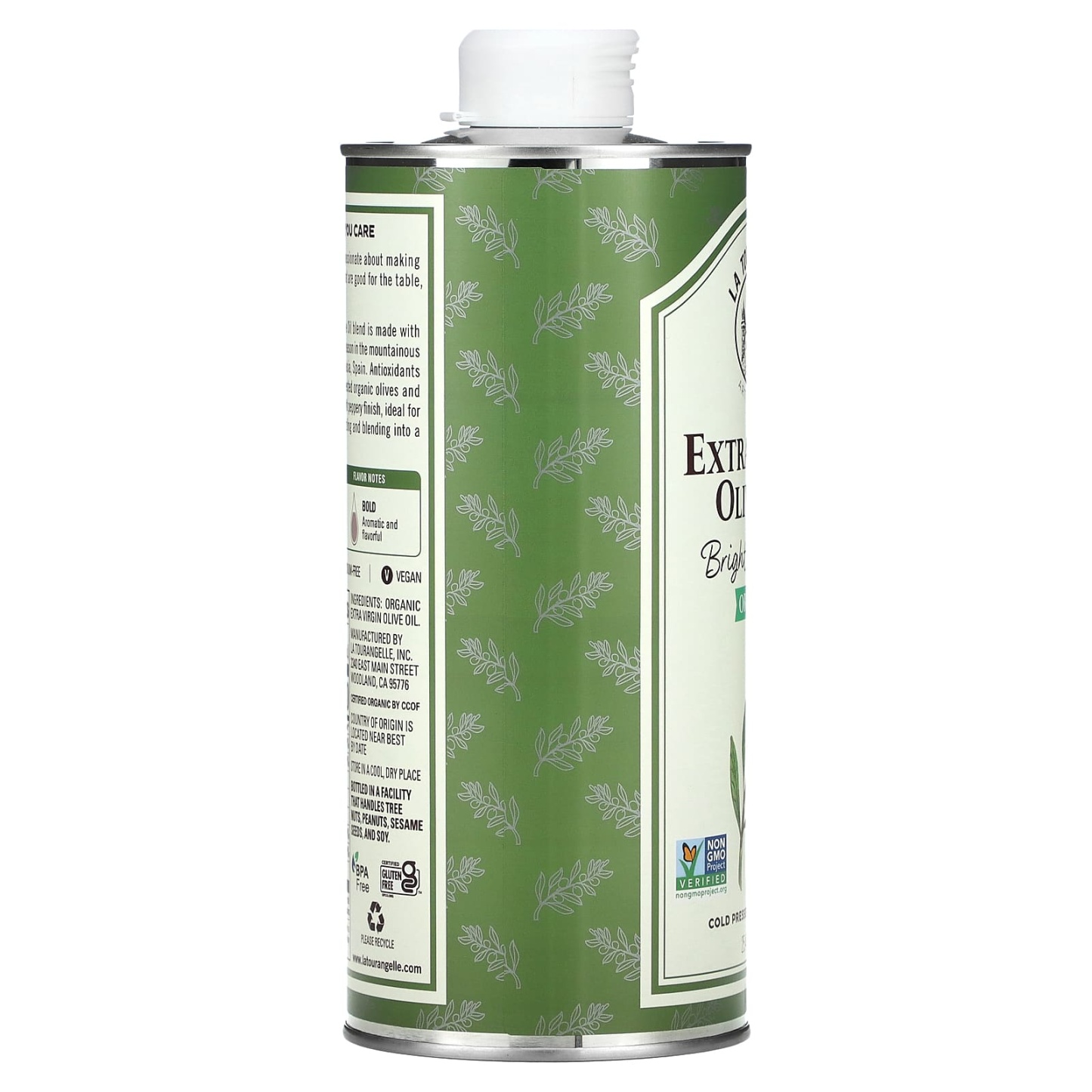La Tourtthhangelle, Organic Extra Virgin Olive Oil, Bright & Peppery, 25.4 fl oz (750 ml)