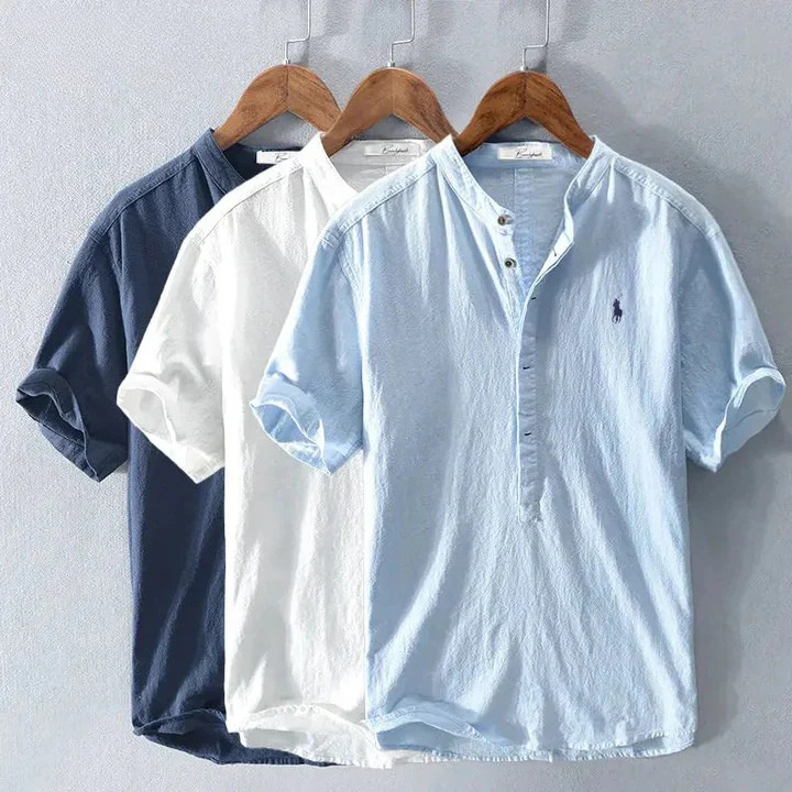Men's Linen Shirt in Summer Color