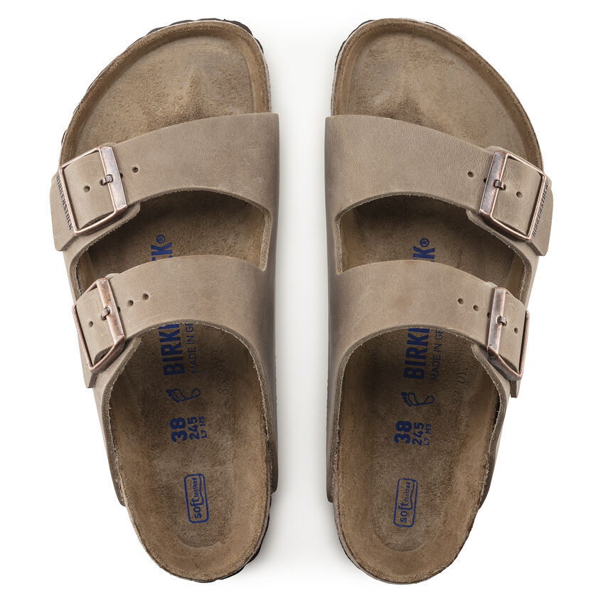 Arizona Soft Footbed Oiled Leather  Tobacco Brown