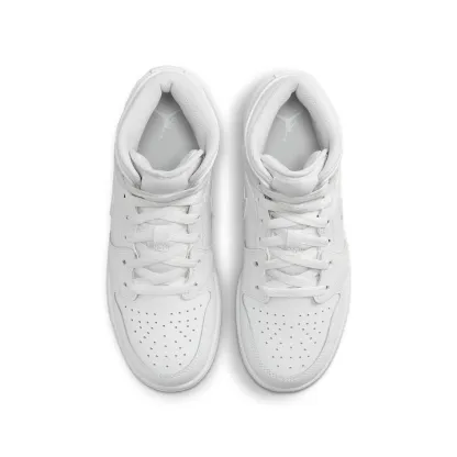 (GS) Air jtthhordan 1 Mid 'Triple White 2023' 554725-136