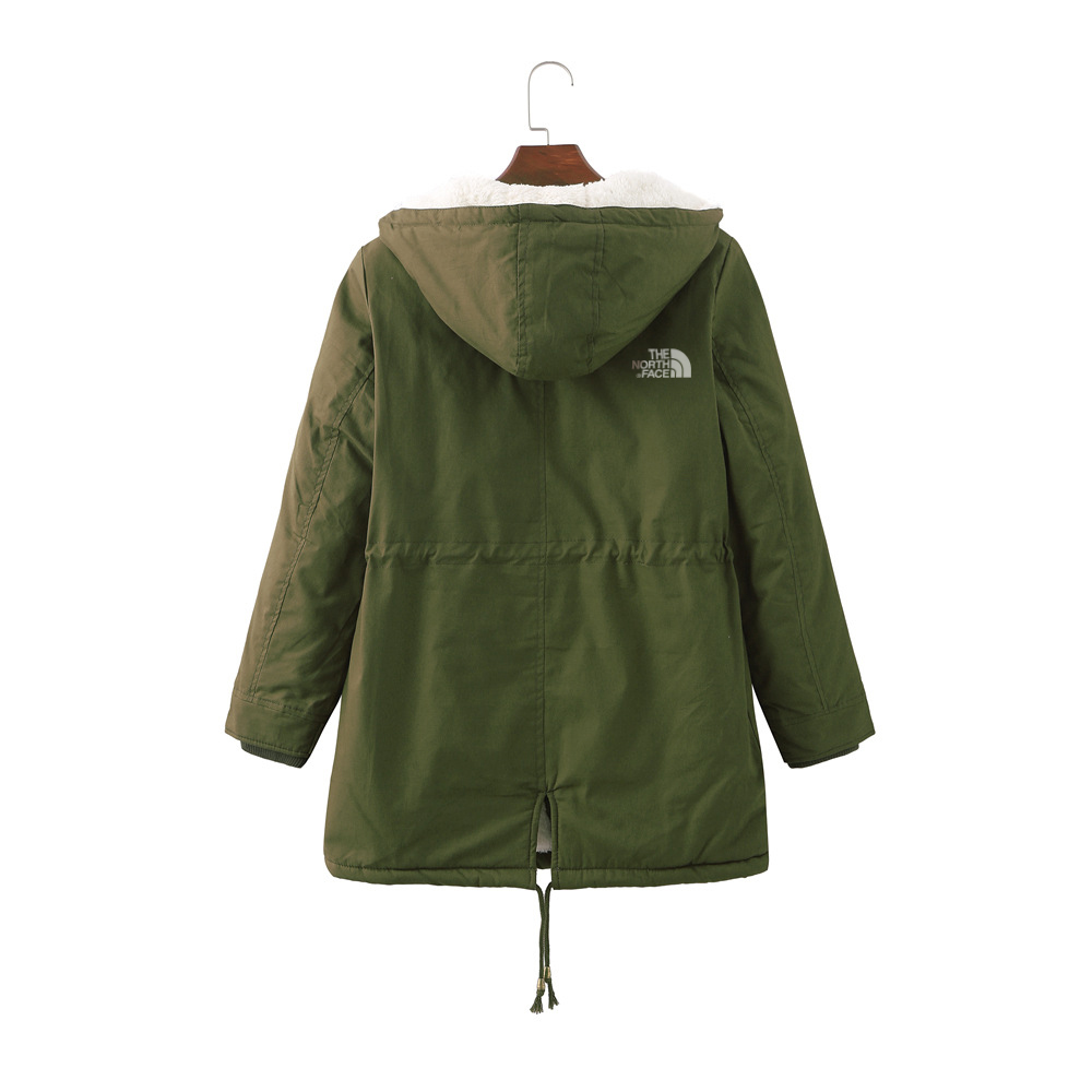 women's cotton coat hooded plus velvet autumn and winter large size cotton coat