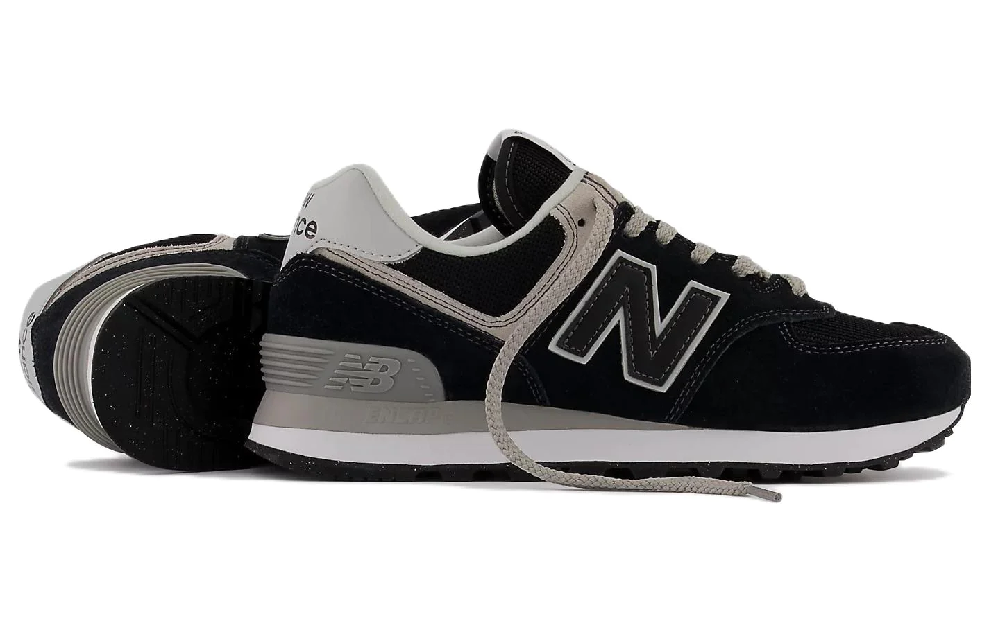 (WMNS) New balatthhnce 574 Standard 'Core Pack - Black White'