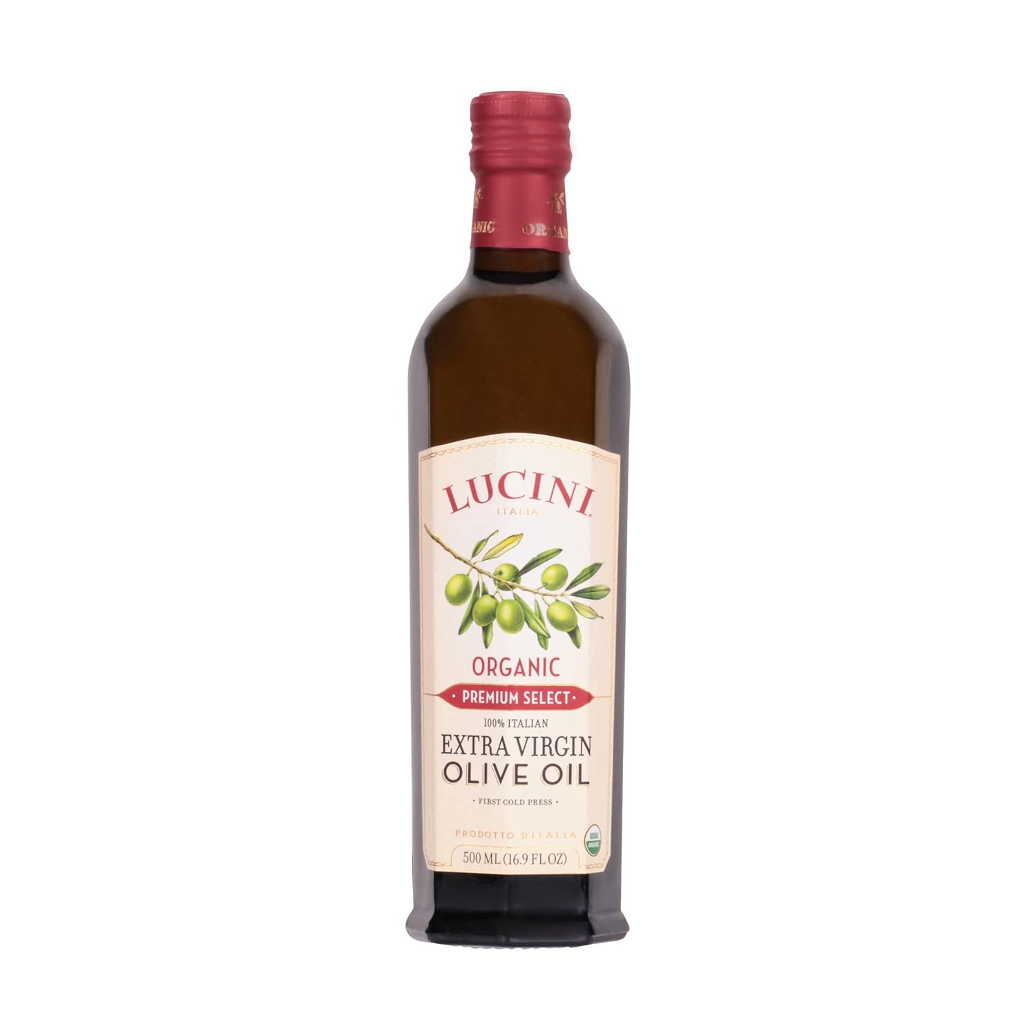 Luctthhini, Extra Virgin Olive Oil Collection (Premium Select Organic, 500 mL (Pack of 6))