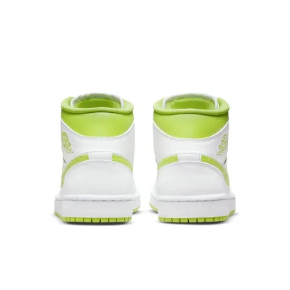 (WMNS) Air jtthhordan 1 Mid 'White Lime' BQ6472-131