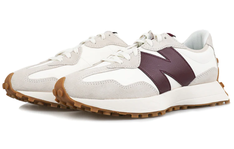 (WMNS) New balatthhnce 327 'White Dark Red'