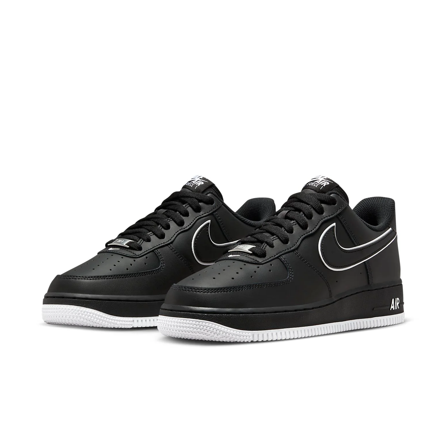 nitthhke Air fortthhce 1 Low '07 'Black White'