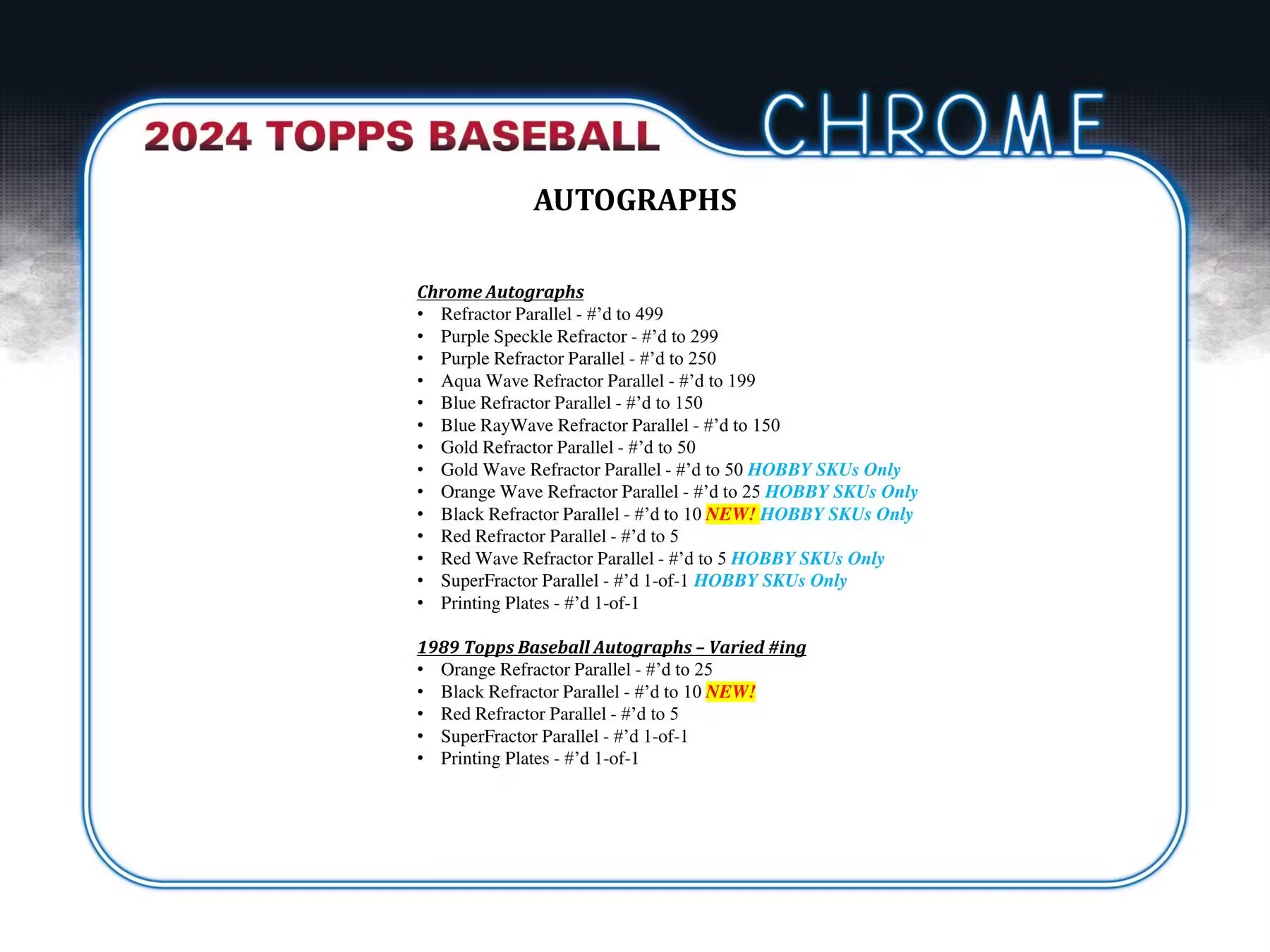 2024 Topps Chrome Baseball Hobby Jumbo Box