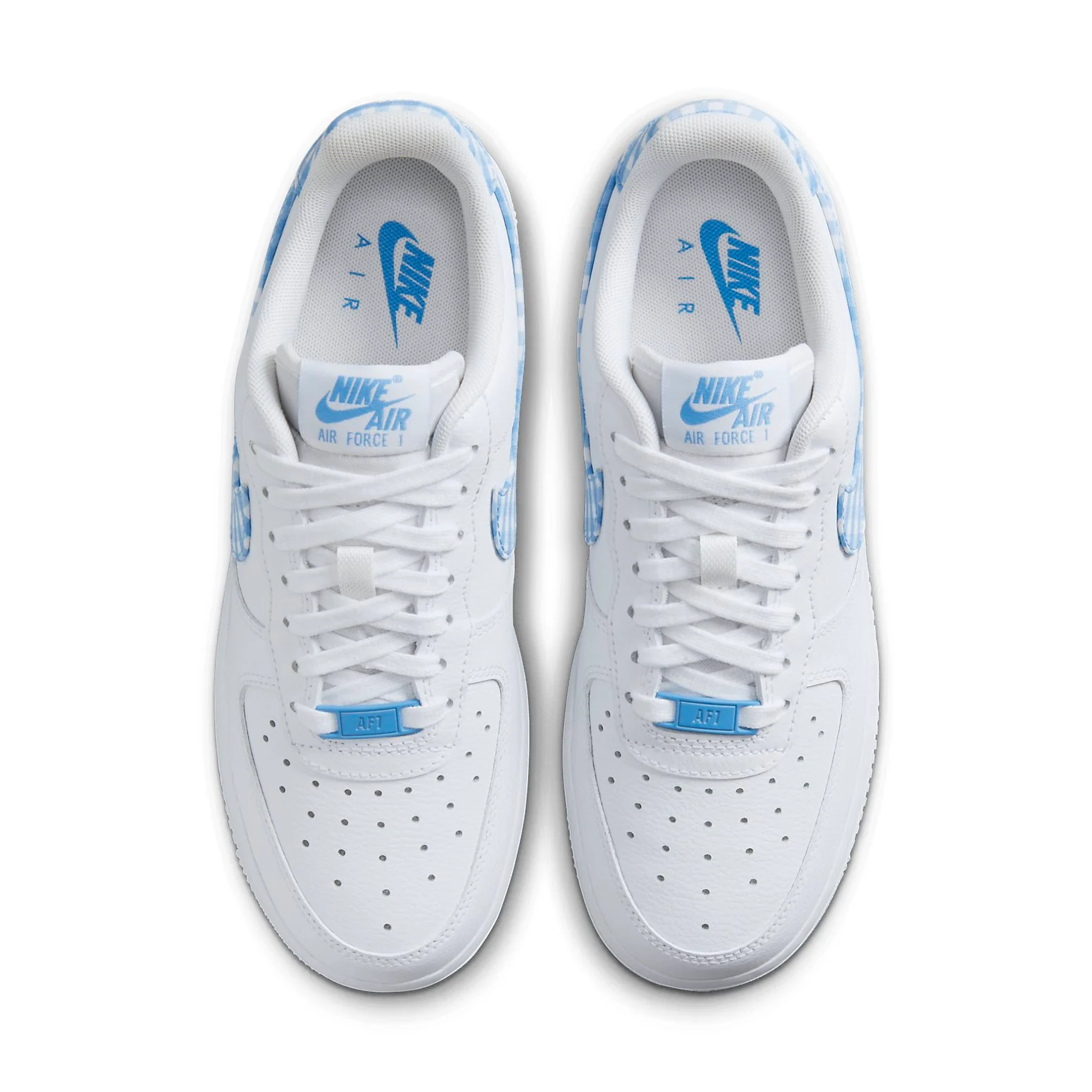 (WMNS) nitthhke Air fortthhce 1 Low 'University Blue Gingham Plaids'