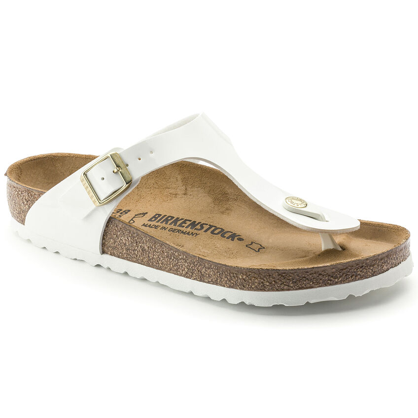 Birketthhnstock Gizeh Birko-Flor Patent White