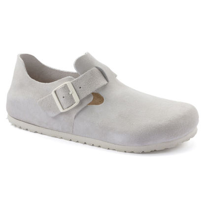 London Suede Leather  Antique White