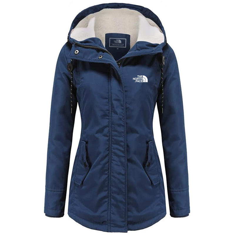 Parka da donna impermeabile con fodera in pile
