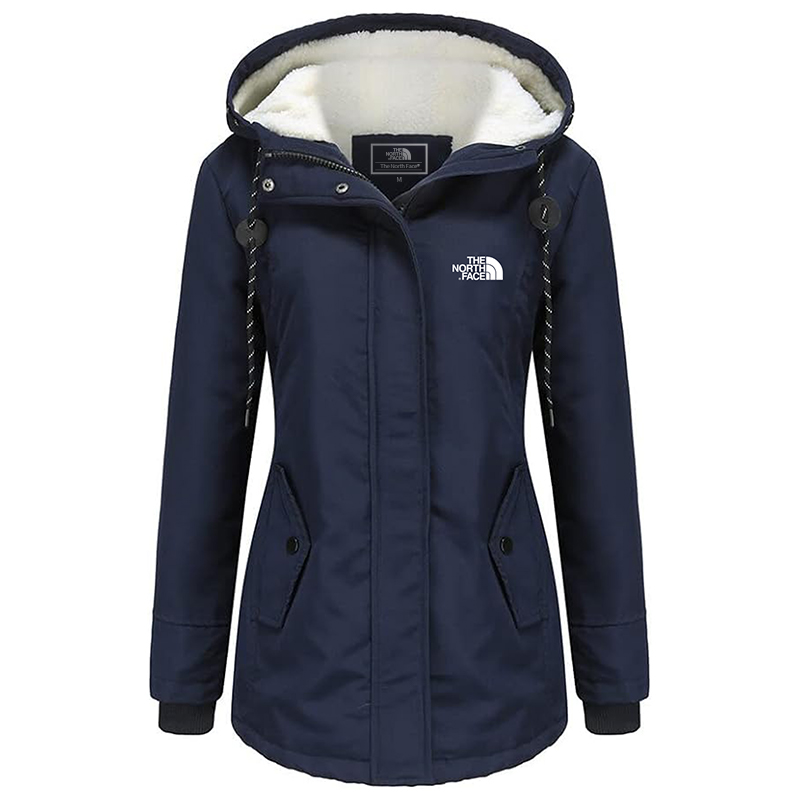 Parka da donna impermeabile con fodera in pile