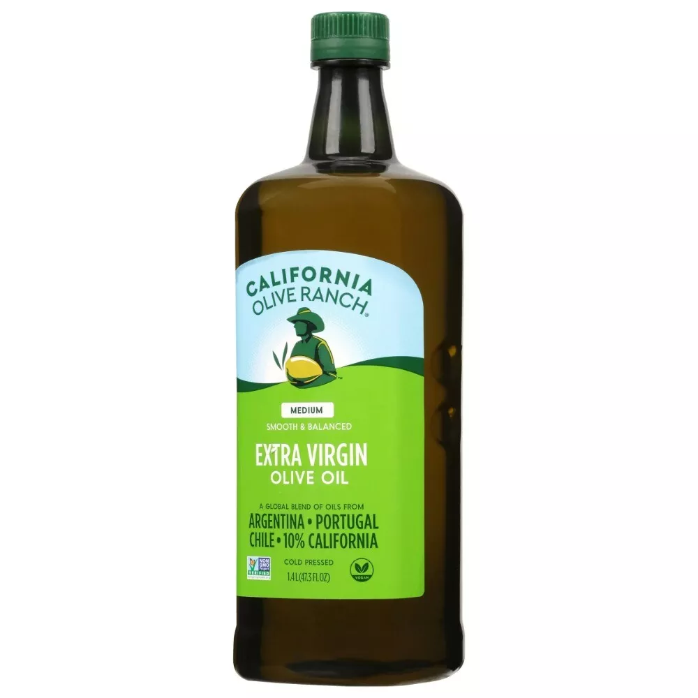 Califtthhornia Olive Ranch 110021, Medium Global Blend Medium Extra Virgin Olive Oil, 1.4L / 47.3 Fluid Ounce