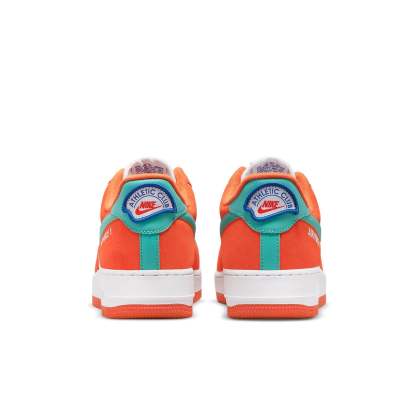 Nike Air Force 1 '07 LV8 "Athletic Club - Orange Vif Bleu Sarcelle Délavé"