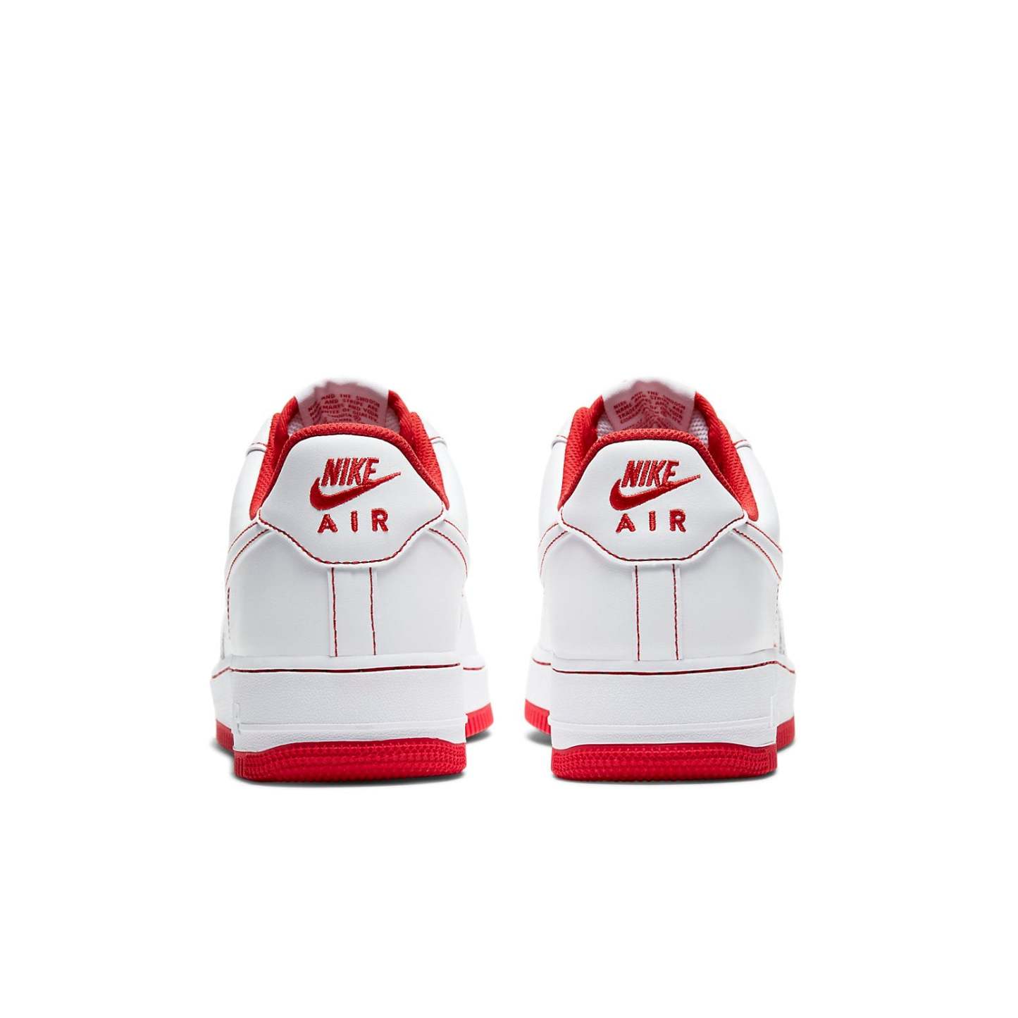 Nike Air Force 1 '07 "Couture Contrastée – Blanc et Rouge Universitaire"
