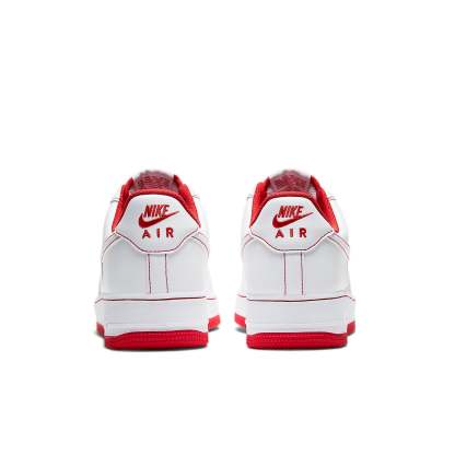 Nike Air Force 1 '07 "Couture Contrastée – Blanc et Rouge Universitaire"