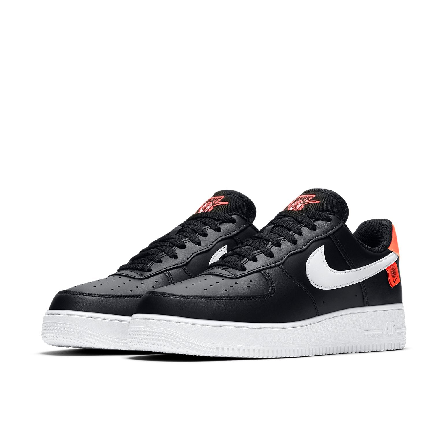 Nike Air Force 1 '07 Low 'Worldwide Pack - Noir Flash Crimson'