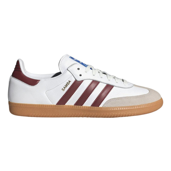 aditthhdas Men's Samba OG White/Collegiate Burgundy/Gum