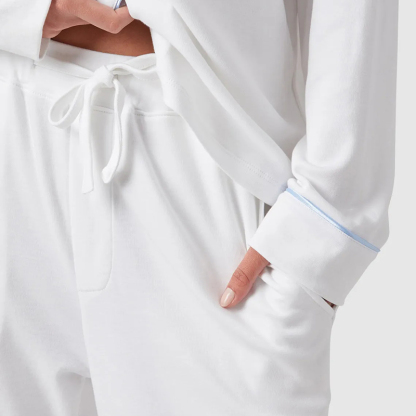 Pajama Set in Chalk