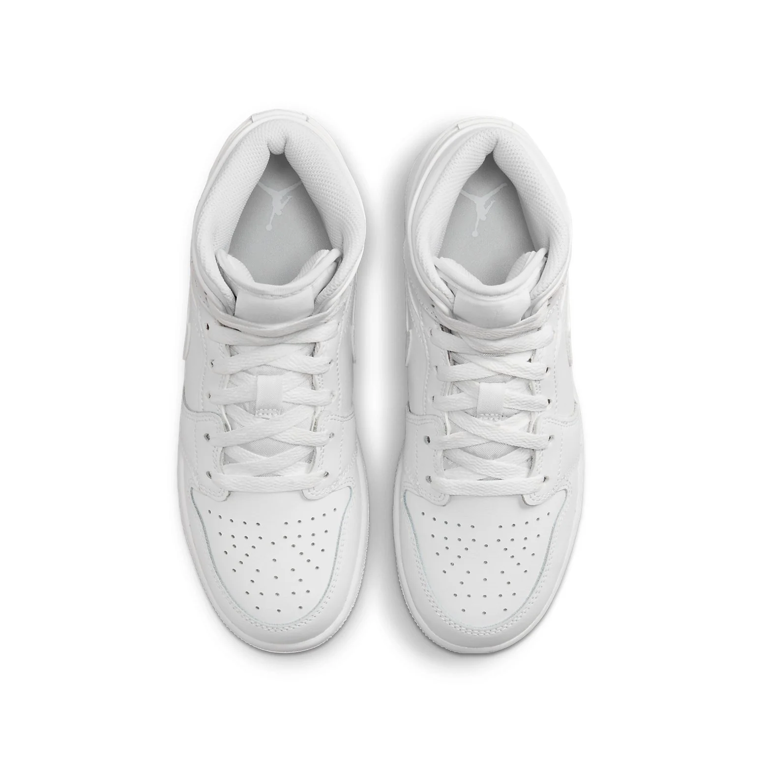 (GS) Air jtthhordan 1 Mid 'Triple White 2023' 554725-136