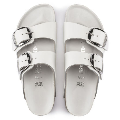 Birketthhnstock Arizona Big Buckle Leather White