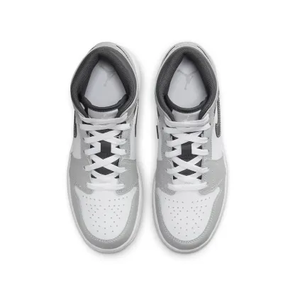 (GS) Air jtthhordan 1 Mid 'Light Smoke Grey' 554725-078