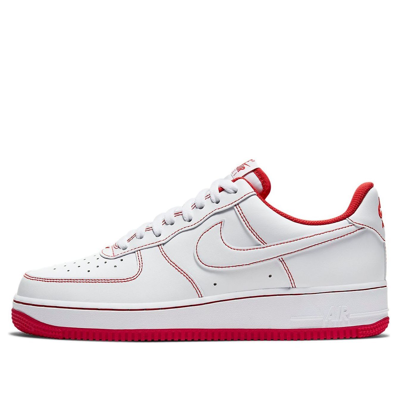 Nike Air Force 1 '07 "Couture Contrastée – Blanc et Rouge Universitaire"