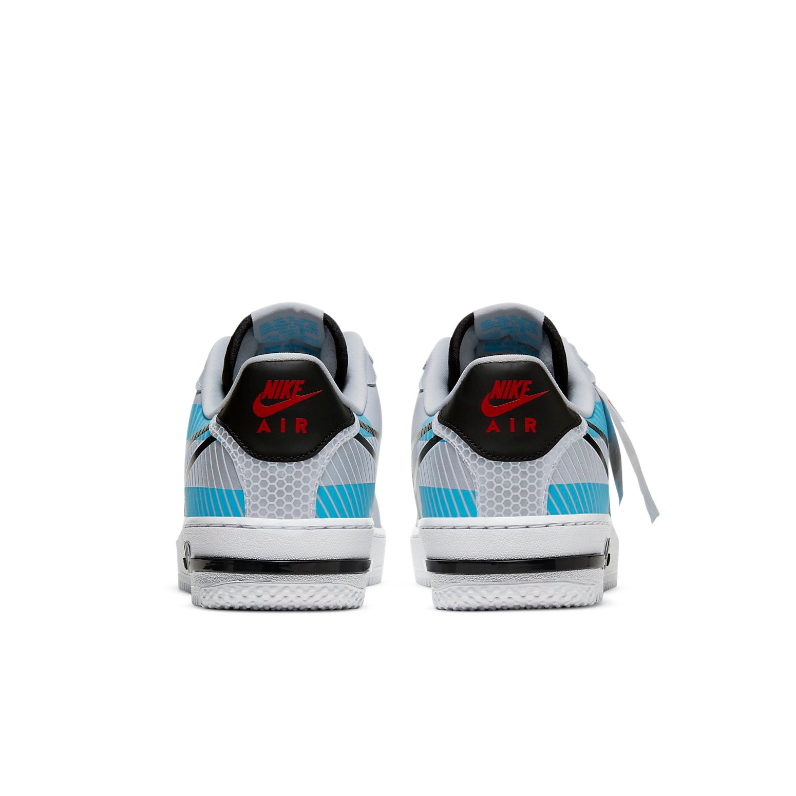 Nike 3M x Air Force 1 React LX 'Platine Pur Bleu Baltique'