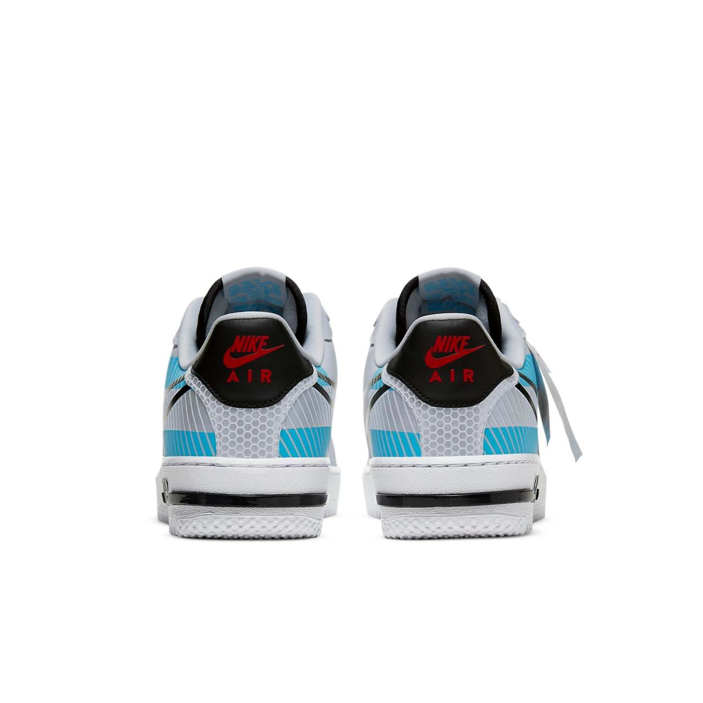 Nike 3M x Air Force 1 React LX 'Platine Pur Bleu Baltique'