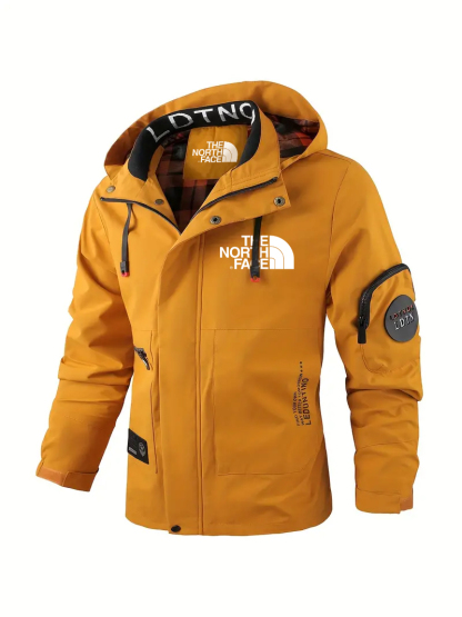 2025 TNF-Veste coupe-vent légère pour homme avec capuche amovible – Vêtement d’extérieur décontracté pour activités en plein air