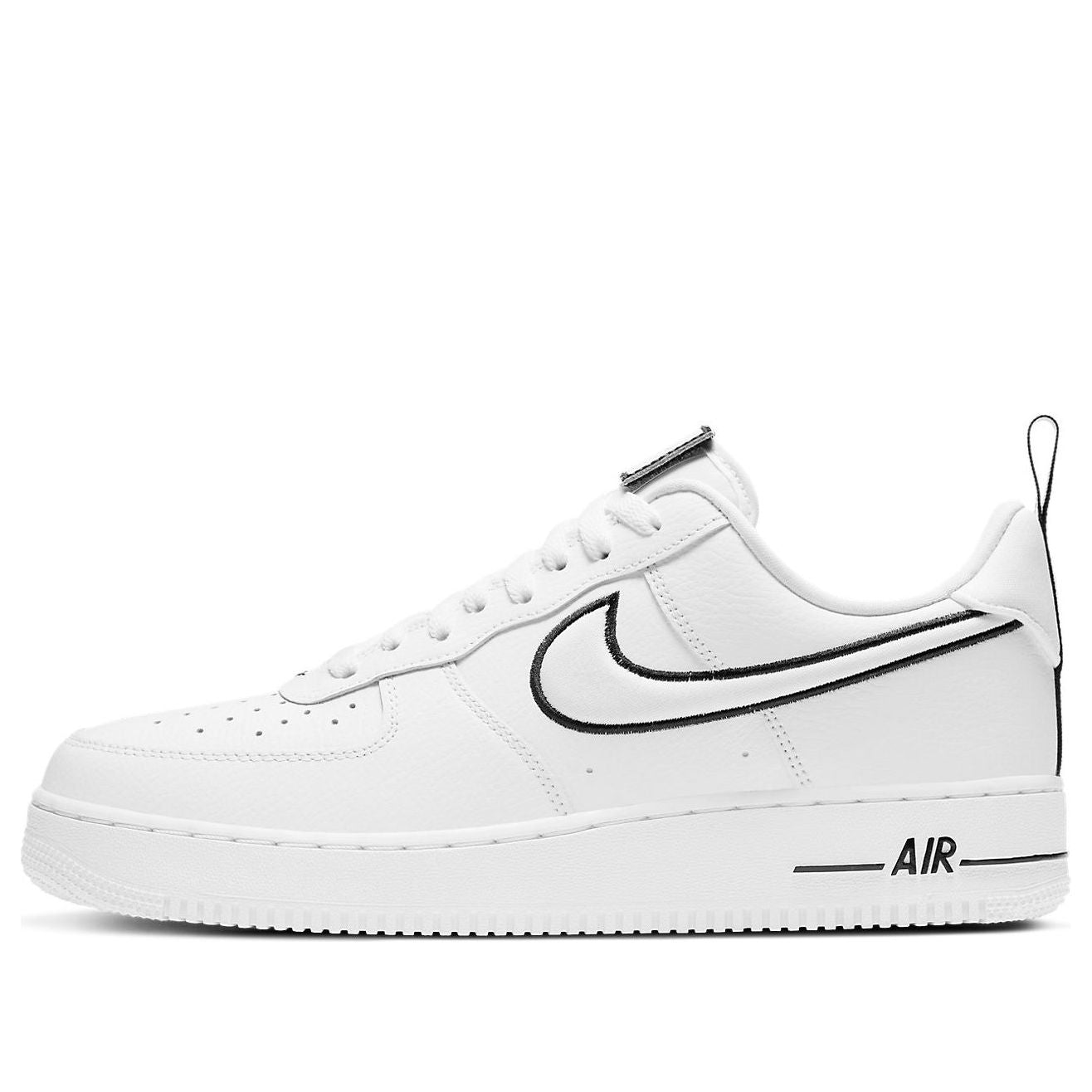 Nike Air Force 1 'Swoosh blanc à contour noir'