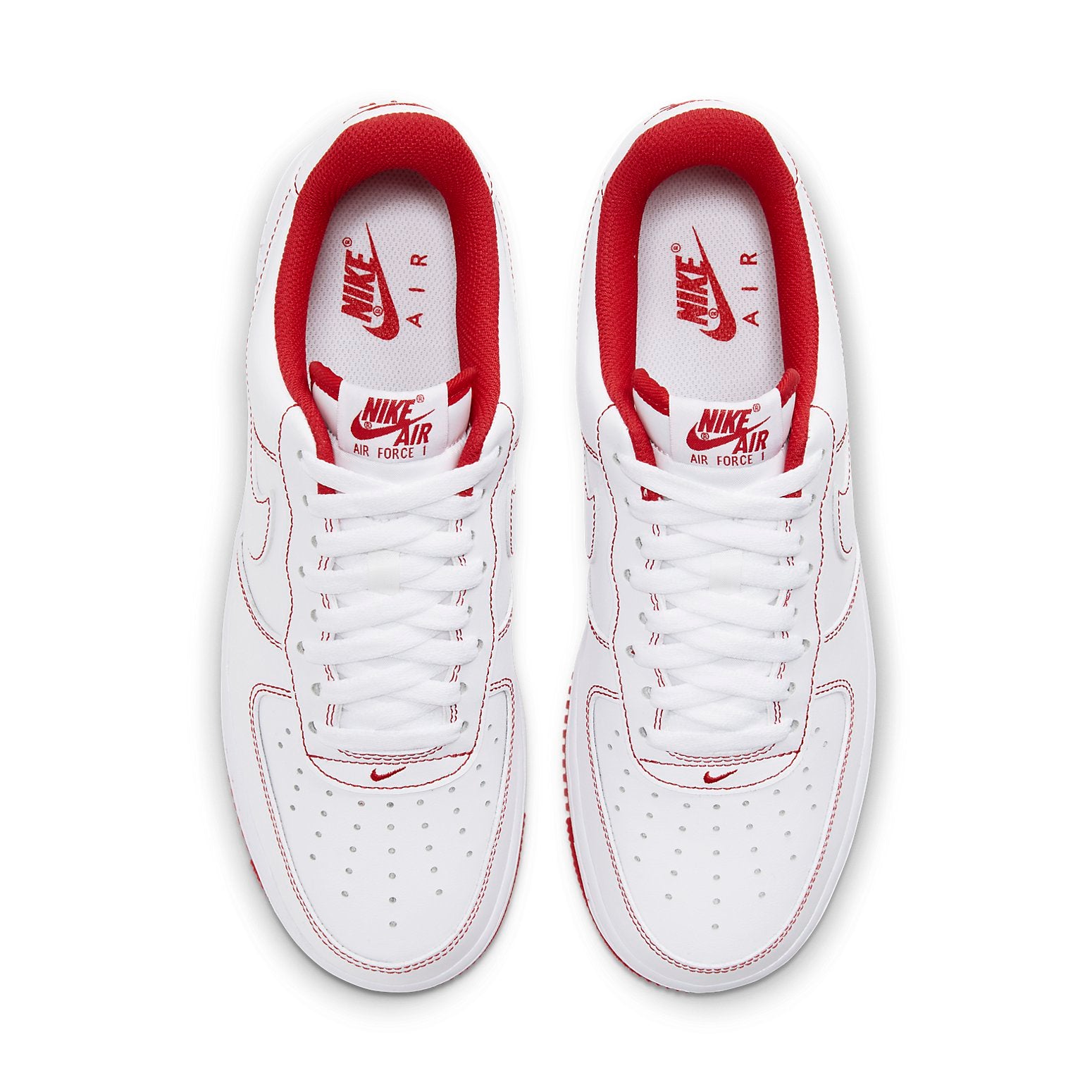 Nike Air Force 1 '07 "Couture Contrastée – Blanc et Rouge Universitaire"