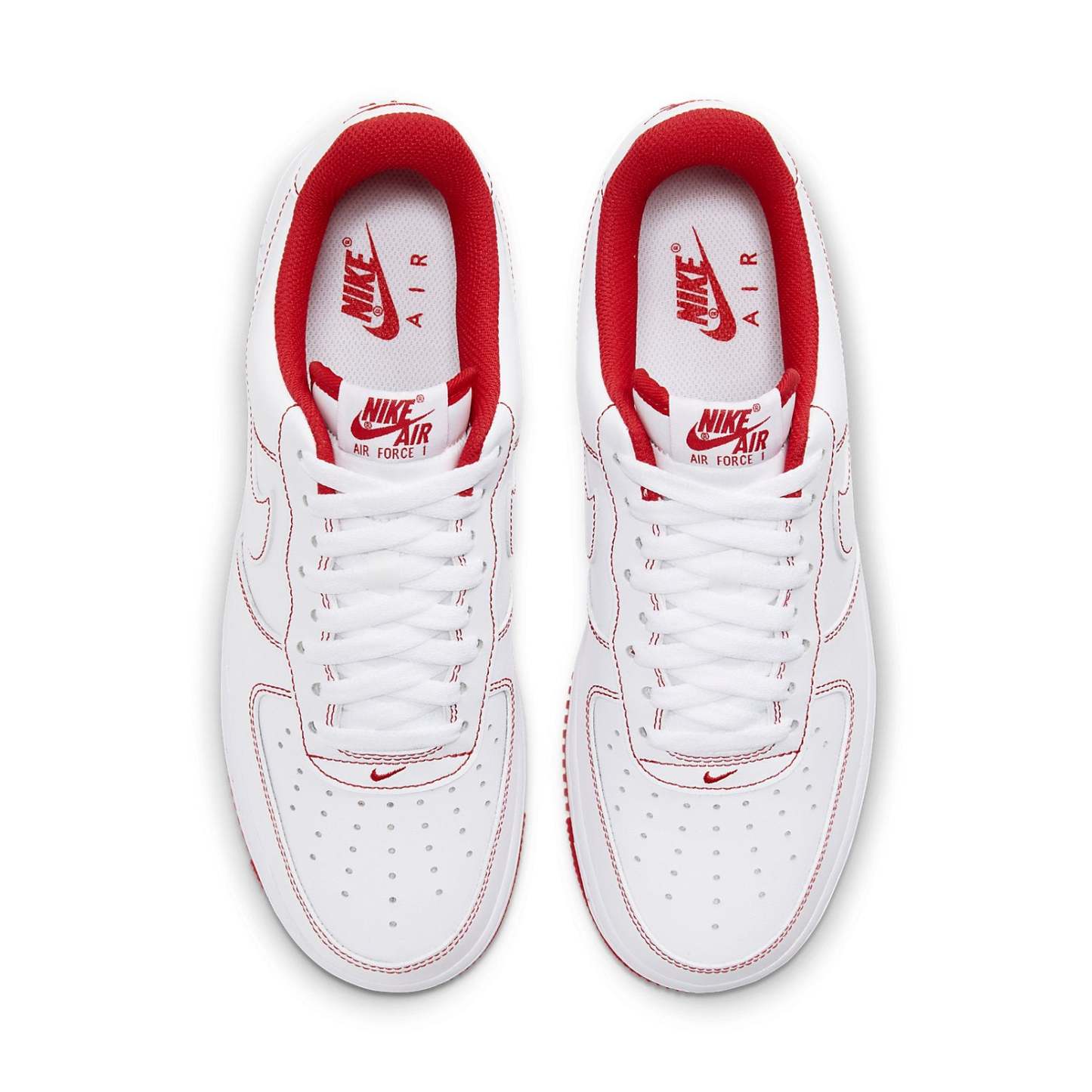 Nike Air Force 1 '07 "Couture Contrastée – Blanc et Rouge Universitaire"