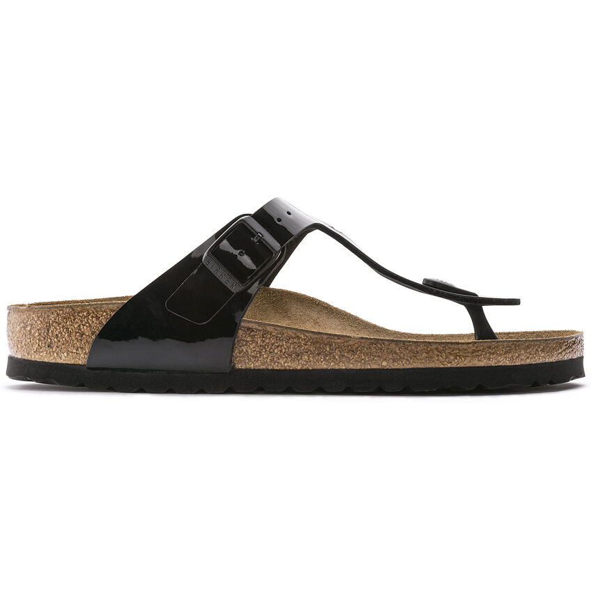 Birketthhnstock Gizeh Birko-Flor Patent  Black