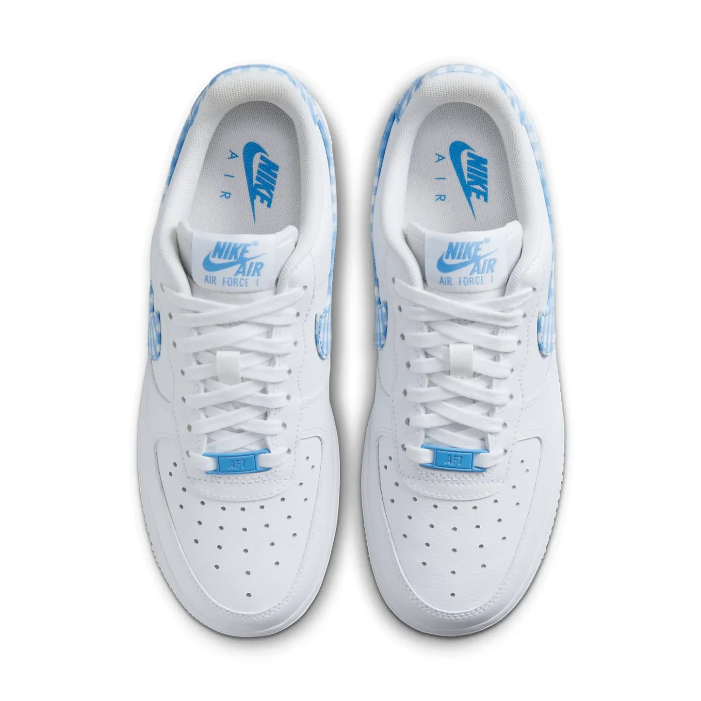 (WMNS) nitthhke Air fortthhce 1 Low 'University Blue Gingham Plaids'