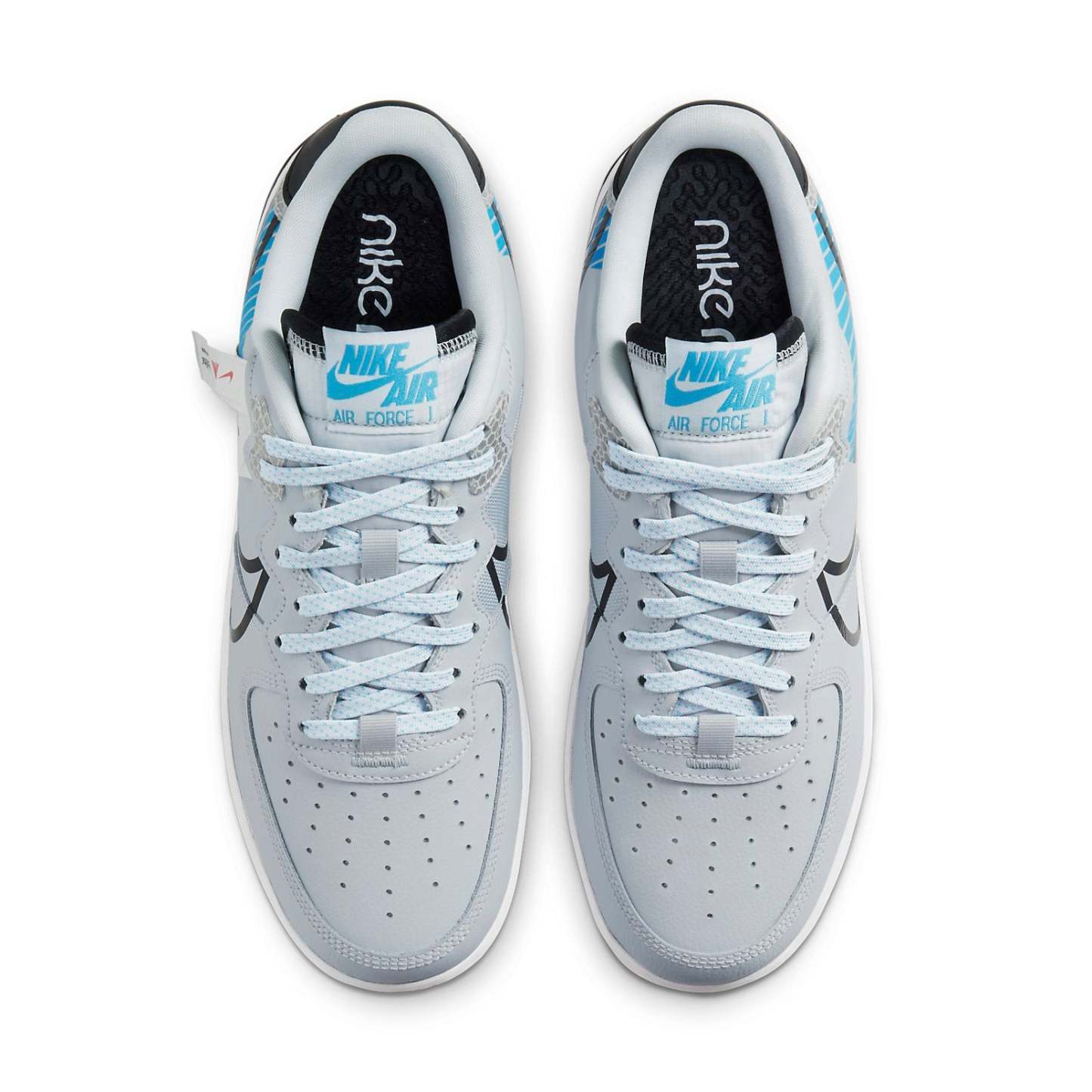 Nike 3M x Air Force 1 React LX 'Platine Pur Bleu Baltique'