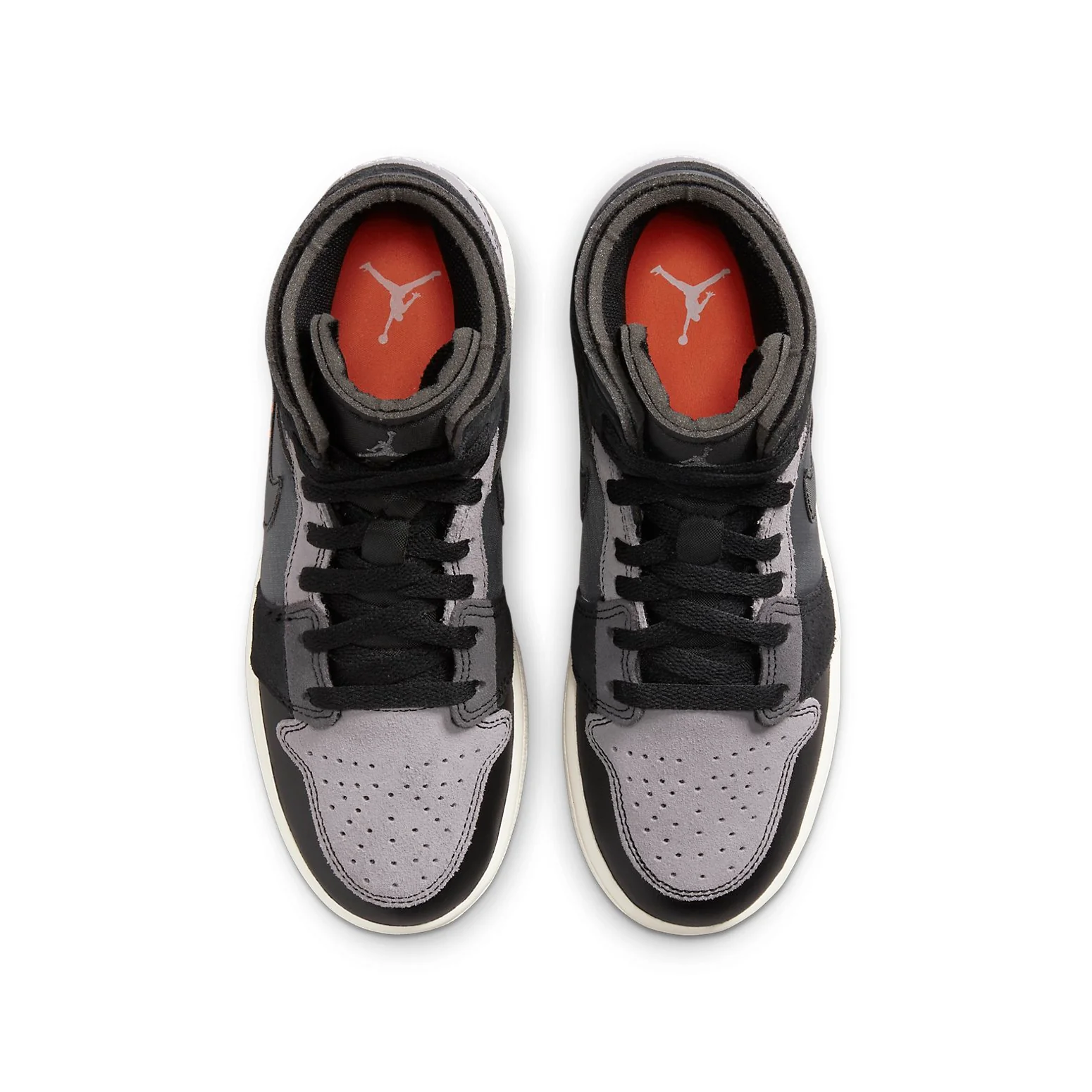 (GS) Air jtthhordan 1 Mid SE Craft 'Inside Out - Black' DV0438-001