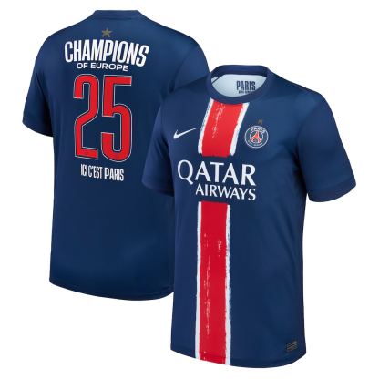 Maillot Collector Domicile Stadium PSG Nike 24/25 - Champions of Europe 2025 - Enfant
