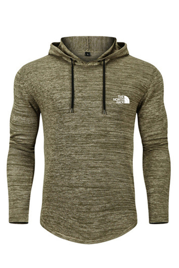 Suéter deportivo delgado de manga larga