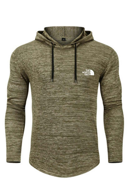 Suéter deportivo delgado de manga larga