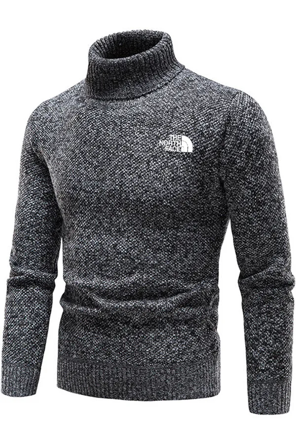 suéter delgado casual grueso de lana