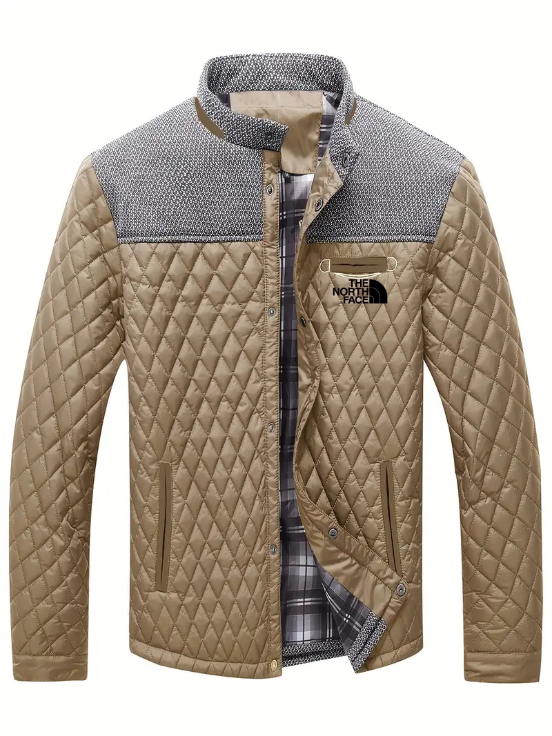 THE NORthtTH FACE-Veste matelassée d'hiver légère et chaude pour homme, vêtement d'extérieur décontracté à col montant