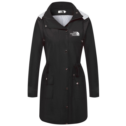 THE NORTH FACE Veste de pluie coupe-vent pour femme, imperméable, légère, à capuche, pour l'extérieur